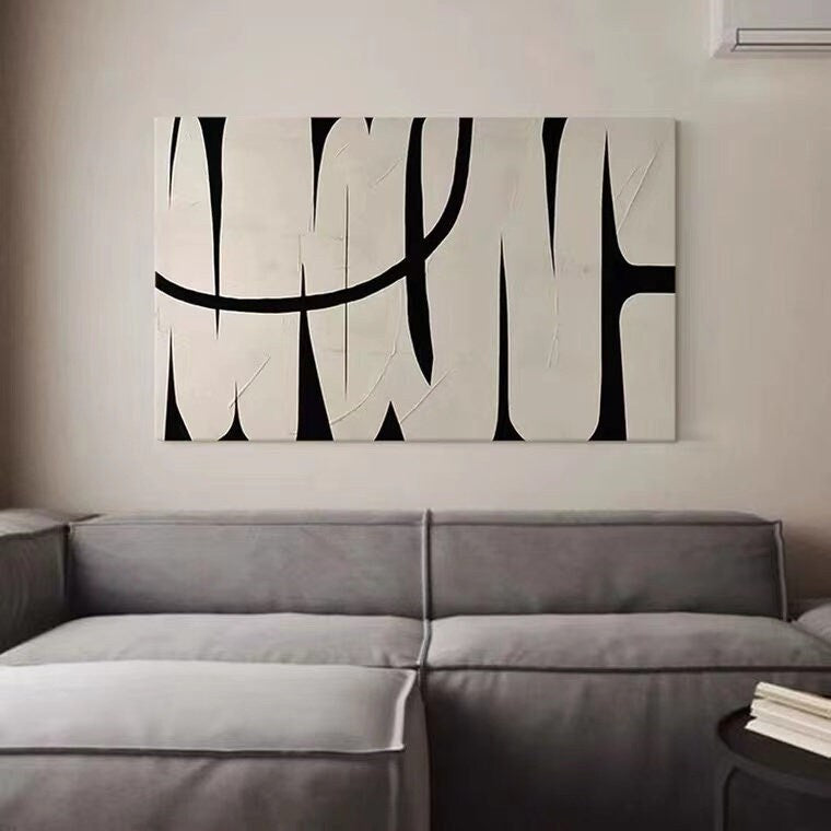 Black & White Art collection — original hand-painted canvas art by ArtopiaPainting