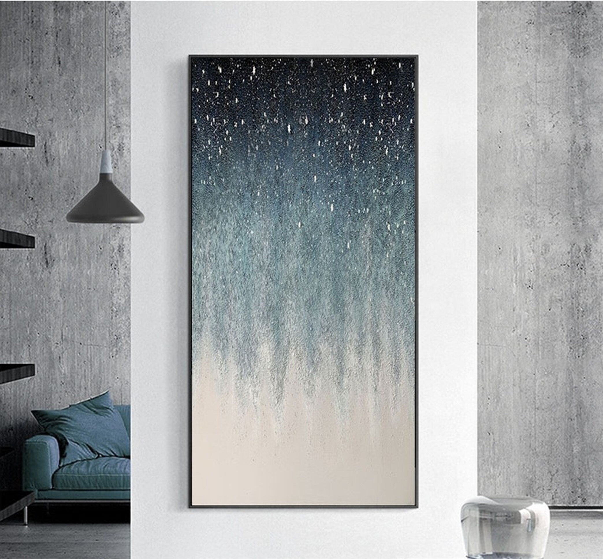 Hand painted simple modern abstract painting decoration star hanging painting