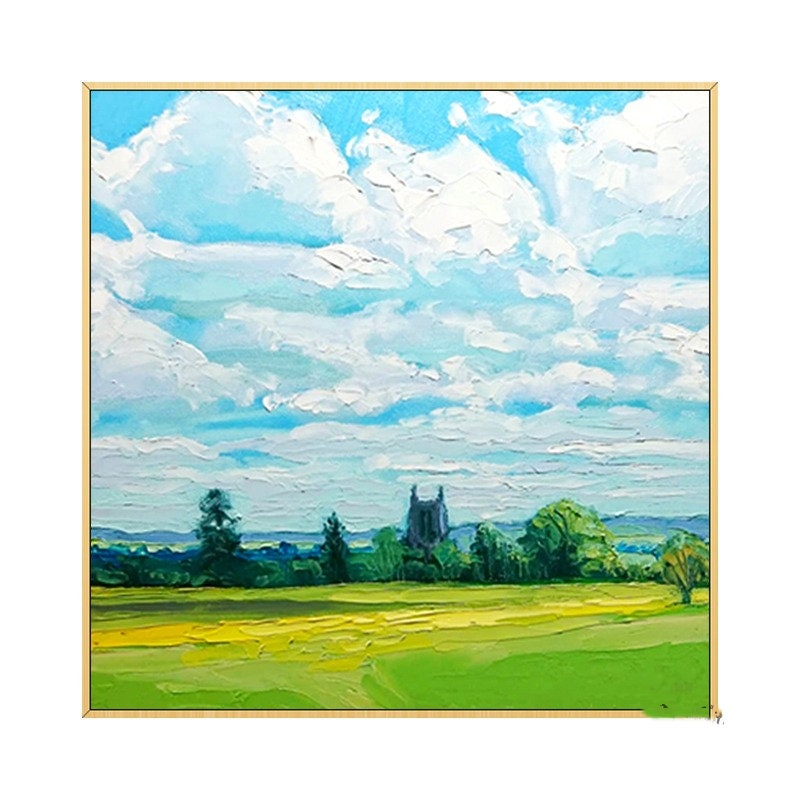 Abstract Landscape Painting on Canvas, Original Painting Landscape, Abstract Canvas Art, Large Landscape Wall Art