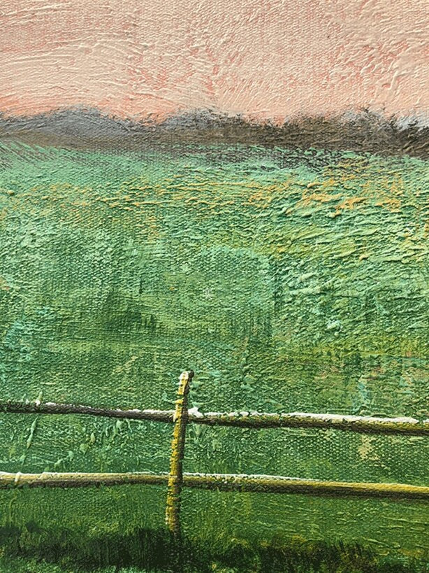 Extra Large Wall Art Landscape, Landscape Painting Countryside, Abstract Landscape Wall Art, Landscape Canvas Art Abstract