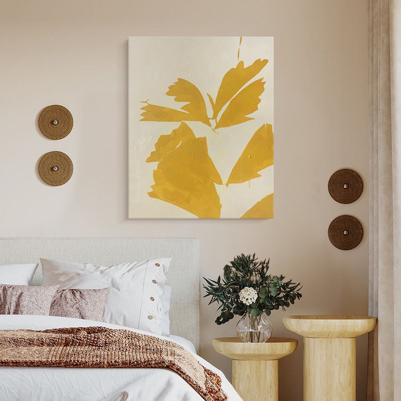 Extra Large Abstract Canvas Art, Original Abstract Oil Painting on Canvas, Modern Minimalist Orange Wall Decor