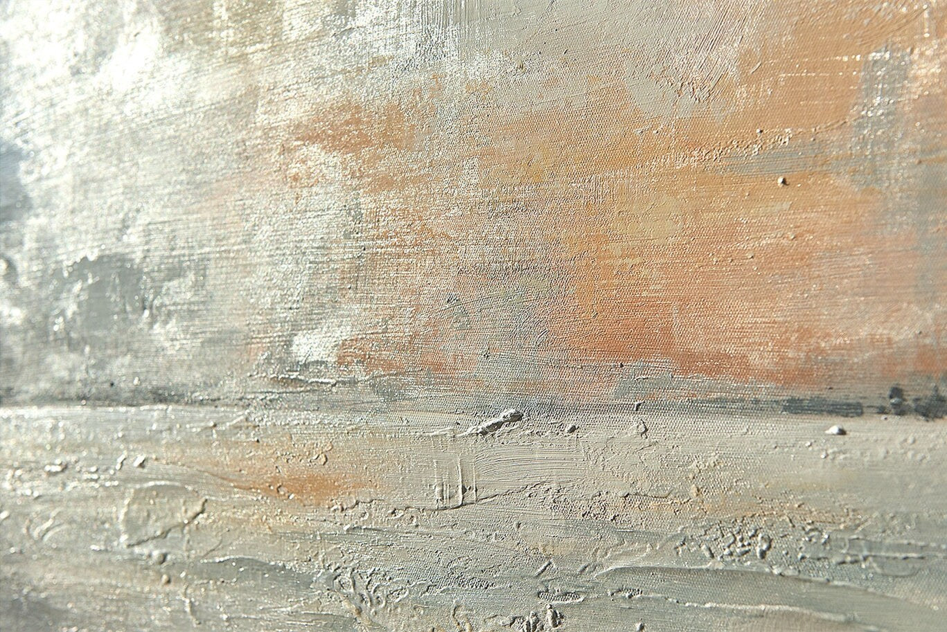 Modern Sunset Abstract Oil Painting, Extra Large Sunrise Canvas Wall Art, Abstract Seascape Painting on Canvas