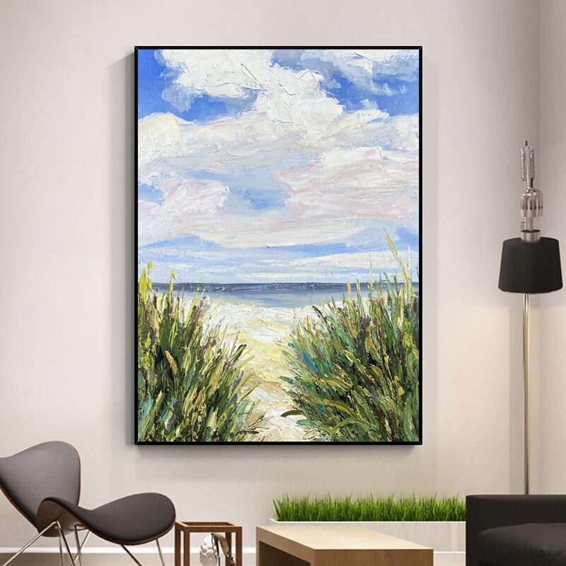 Extra Large Landscape Oil Painting on Canvas, Original Abstract Landscape Canvas Art, Modern Impressionist Artwork for…
