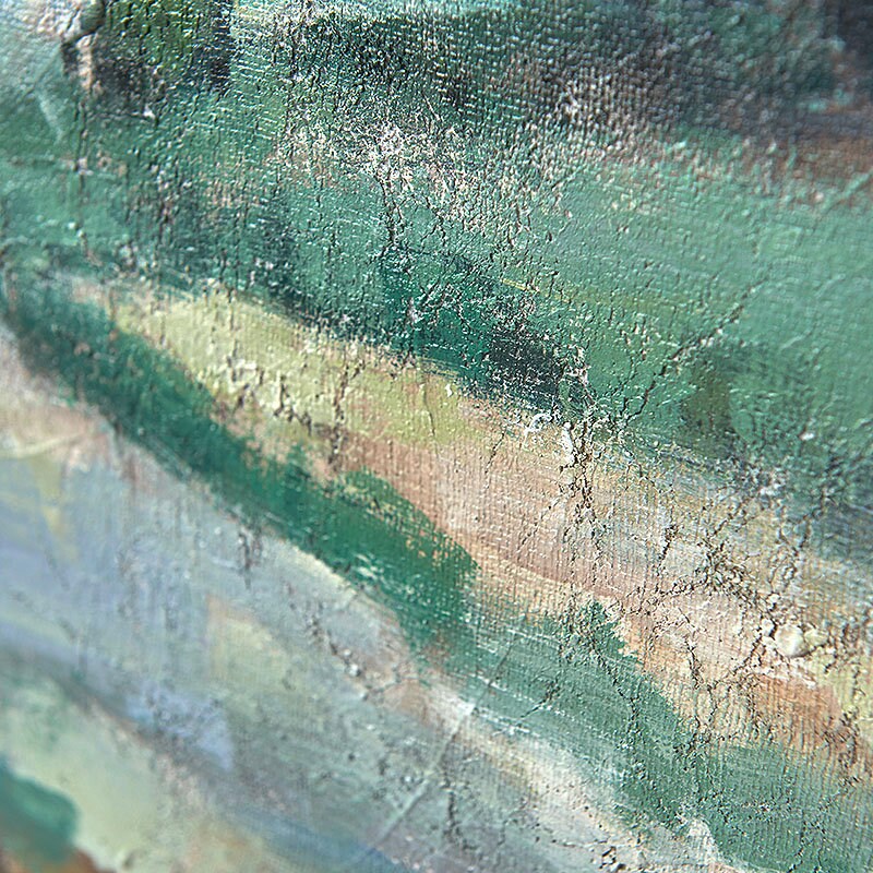 Abstract Landscape Wall Art, Large Landscape Oil Paintings on Canvas Original, Modern Abstract Bedroom Wall Decor
