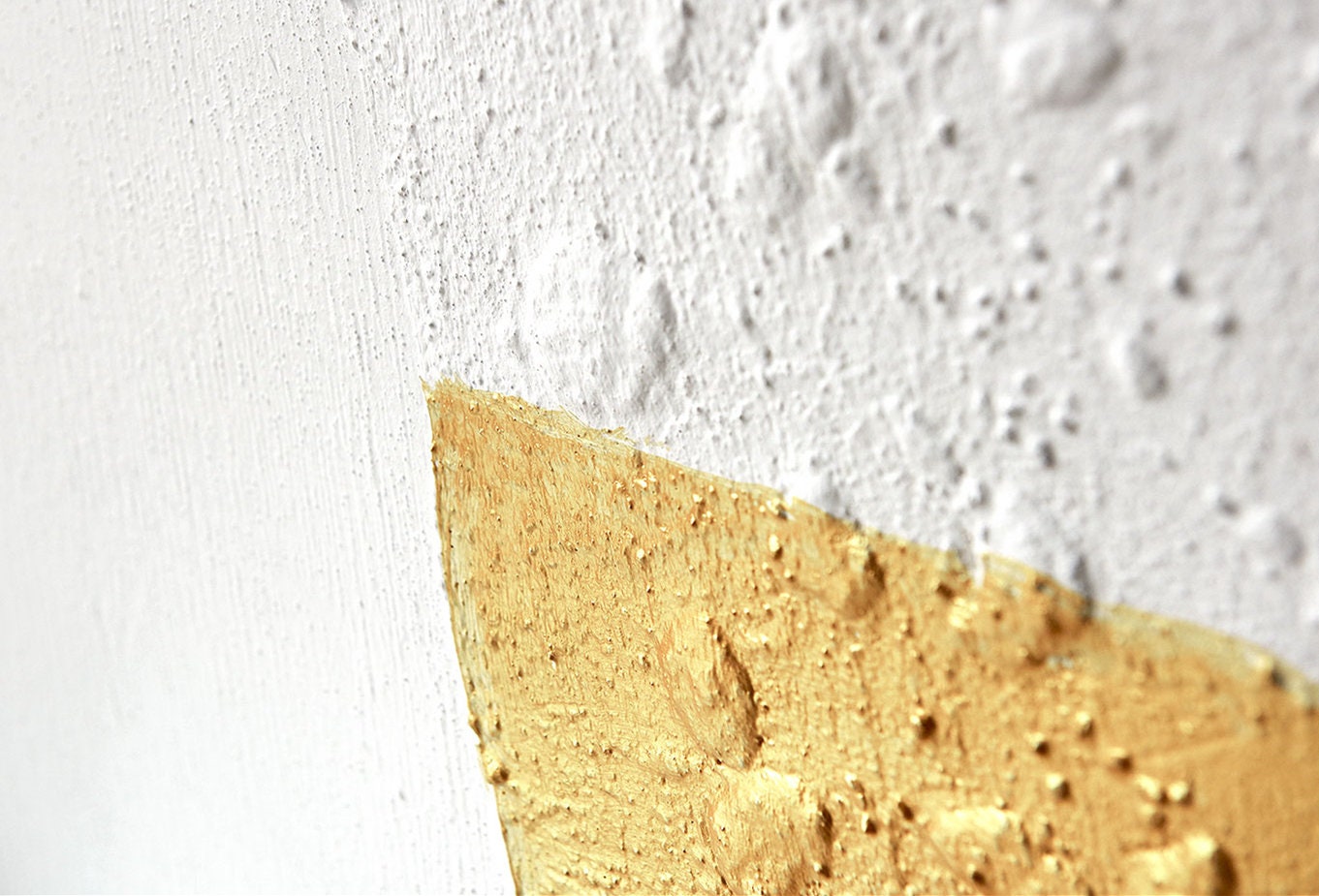 Original Abstract Painting on Canvas, Modern White and Gold Textured Painting, Large Minimalist Wall Art