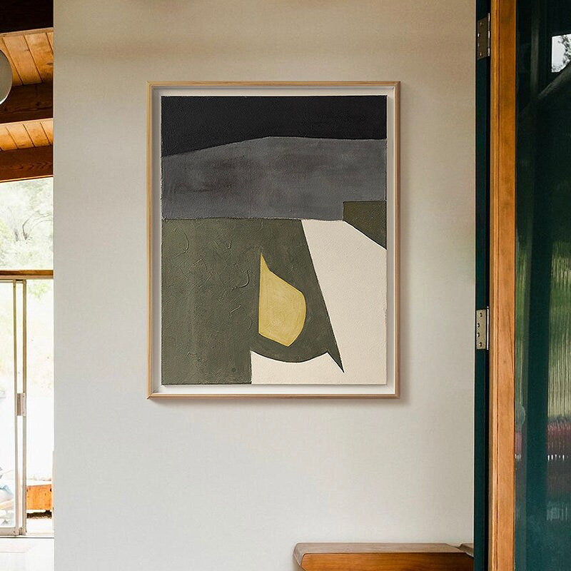 Original Canvas Wall Art, Large Abstract Painting on Canvas, Modern Minimalist Oil Painting, Textured Art for Bedroom