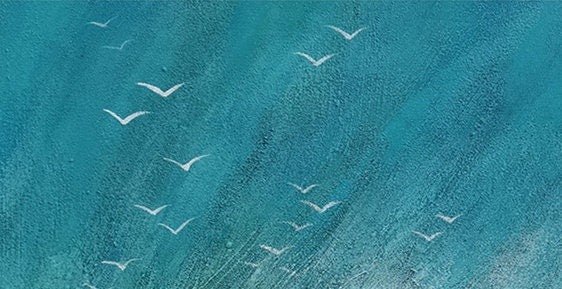 Ocean Oil Painting Large Coastal Painting On Canvas Sea Landscape Painting Large Wall Sky Sea Painting People on the beach…