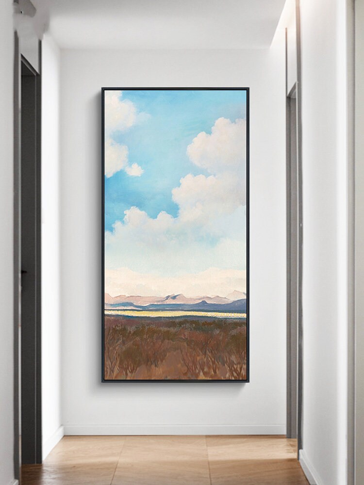 Abstract Landscape Painting on Canvas, Original Painting Landscape, Abstract Canvas Art, Large Landscape Wall Art