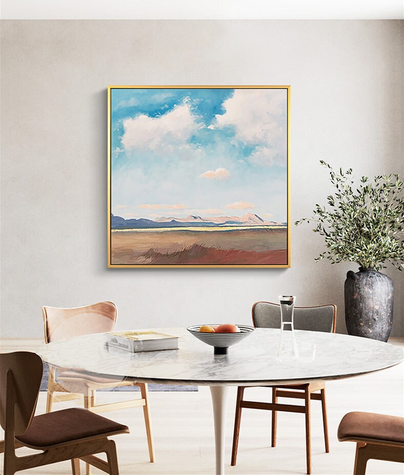 Abstract Landscape Painting on Canvas, Original Painting Landscape, Abstract Canvas Art, Large Landscape Wall Art