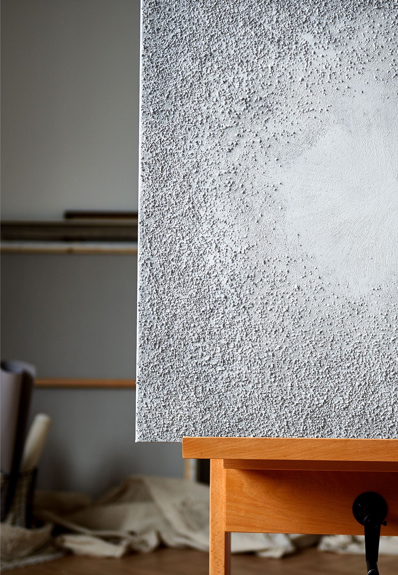 Original Grey Canvas Painting, Textured Painting on Canvas, Square Abstract Wall Art, Art for Living Room Bedroom Home