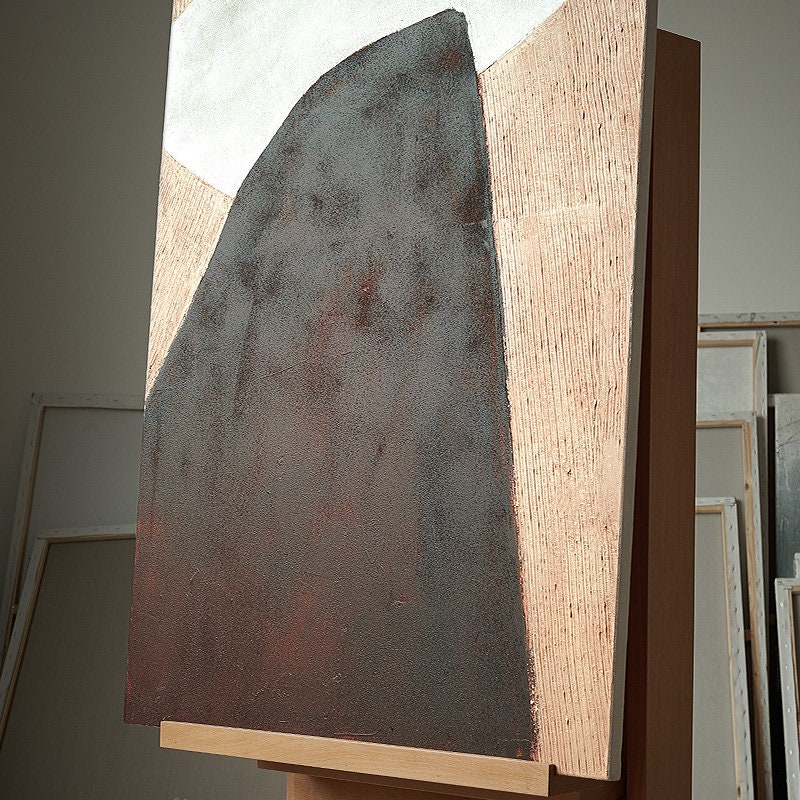 Original Canvas Wall Art, Large Abstract Painting on Canvas, Modern Minimalist Oil Painting, Textured Art for Bedroom