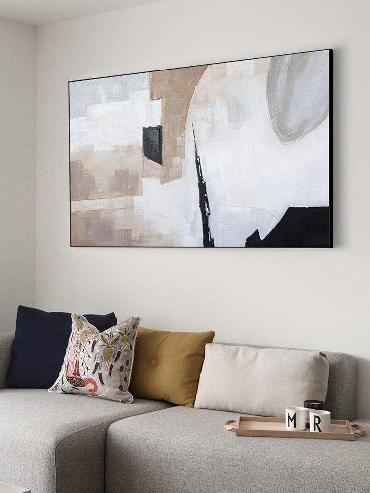 Large Original Abstract Painting,Oil Acrylic Painting on Canvas, Minimalist Abstract Painting, Abstract Painting, Large Wall…