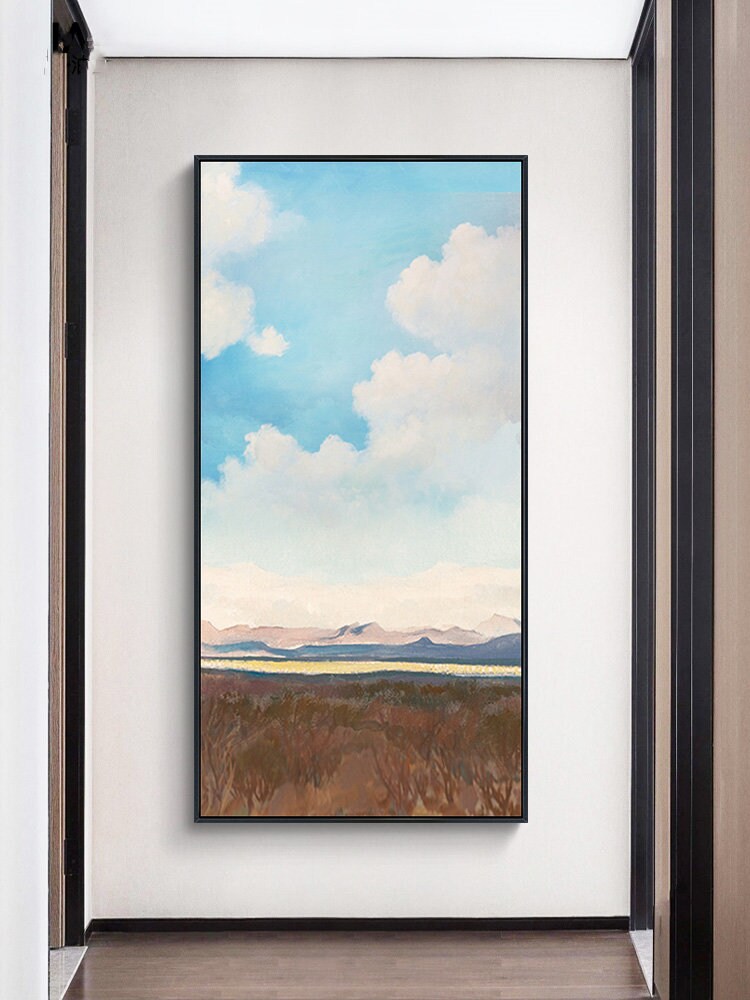 Abstract Landscape Painting on Canvas, Original Painting Landscape, Abstract Canvas Art, Large Landscape Wall Art