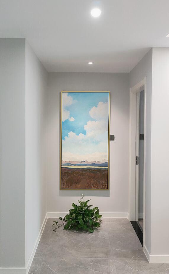 Abstract Landscape Painting on Canvas, Original Painting Landscape, Abstract Canvas Art, Large Landscape Wall Art