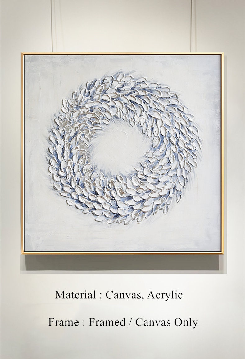Large Textured Wall Art, Abstract Olivia Canvas Wall Art Painting, Original Oil Painting on Canvas
