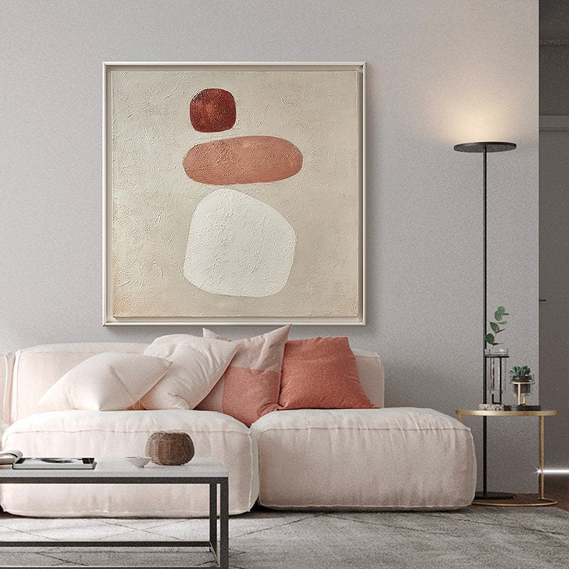 Extra Large Abstract Canvas Art, Original Abstract Oil Painting on Canvas, Modern Minimalist Wall Decor