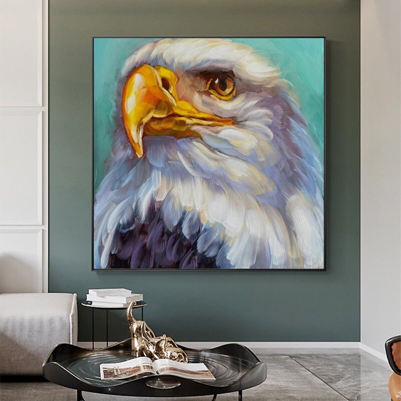 Abstract Animal Oil Painting — canvas artwork view 2