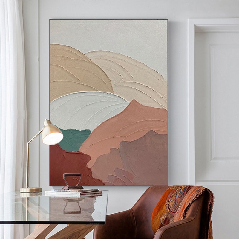 Original Textured Wall Art, Abstract Painting on Canvas, Large Acrylic Canvas Wall Art, Colorful Art for Bedroom