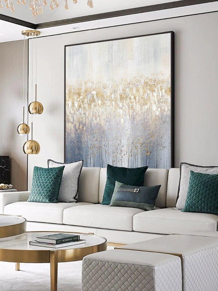 Abstract Canvas Wall Art, Large Abstract Painting on Canvas, Modern Minimalist Artwork for Bedroom, Original Handpainted…