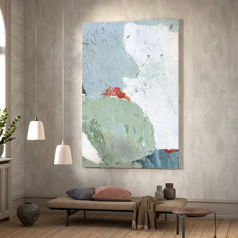 Textured Canvas Wall Art, Abstract Painting on Canvas, Original Abstract Wall Art, Large Textured Art for Bedroom Living…