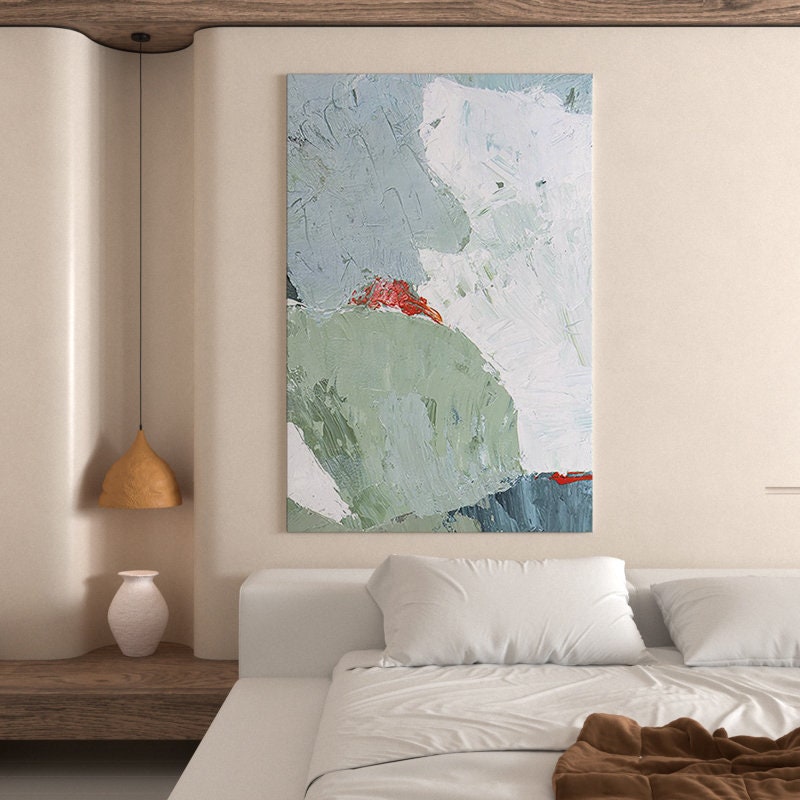 Textured Canvas Wall Art, Abstract Painting on Canvas, Original Abstract Wall Art, Large Textured Art for Bedroom Living…