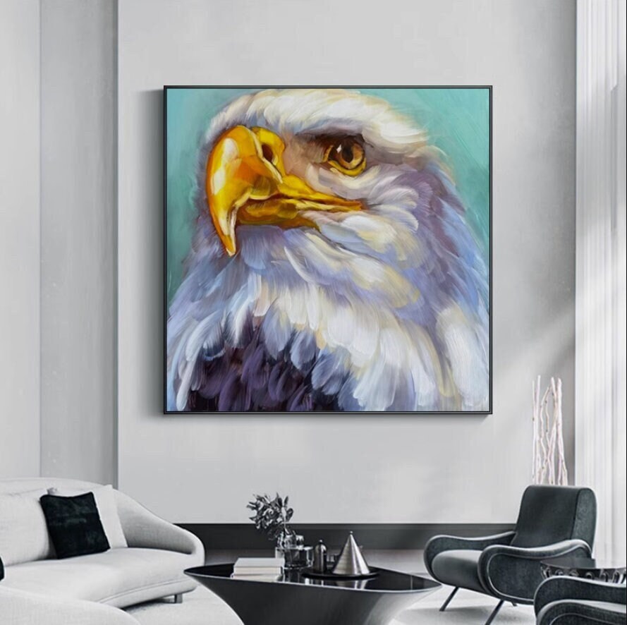 Abstract Animal Oil Painting — hand-painted canvas artwork