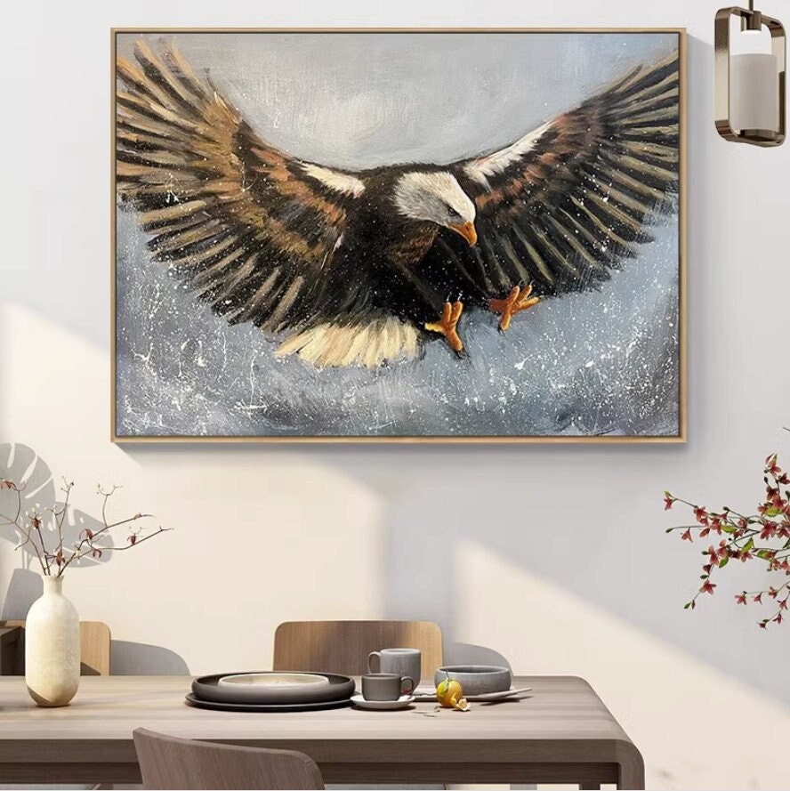 Abstract Animal Oil Painting — canvas artwork view 2
