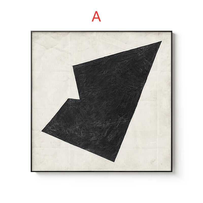 Original Grey and Black Oil Painting on Canvas, Extra Large Geometric Canvas Wall Art, Abstract Minimalist Acrylic Painting,…