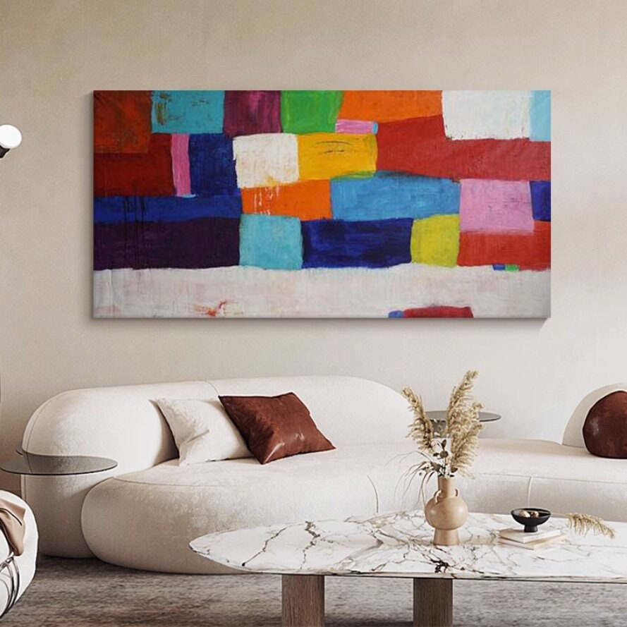Geometric Art collection — original hand-painted canvas art by ArtopiaPainting