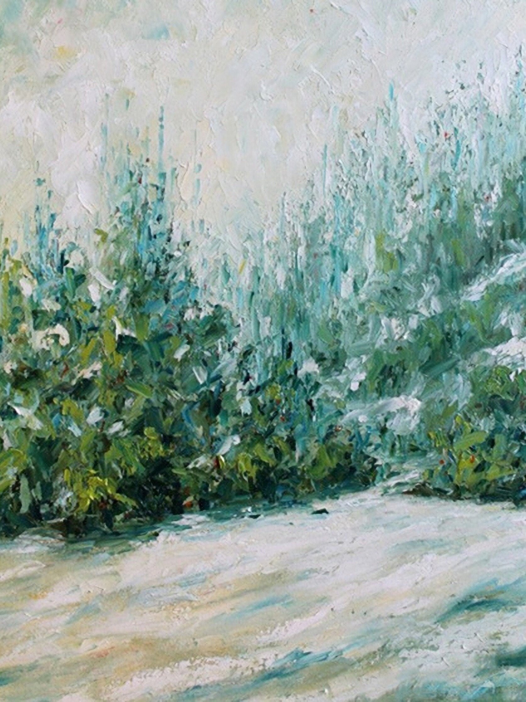 Landscape Oil Painting On Canvas Textured Tree Abstract Contemporary Art Wall Paintings Handmade Painting Home Office…