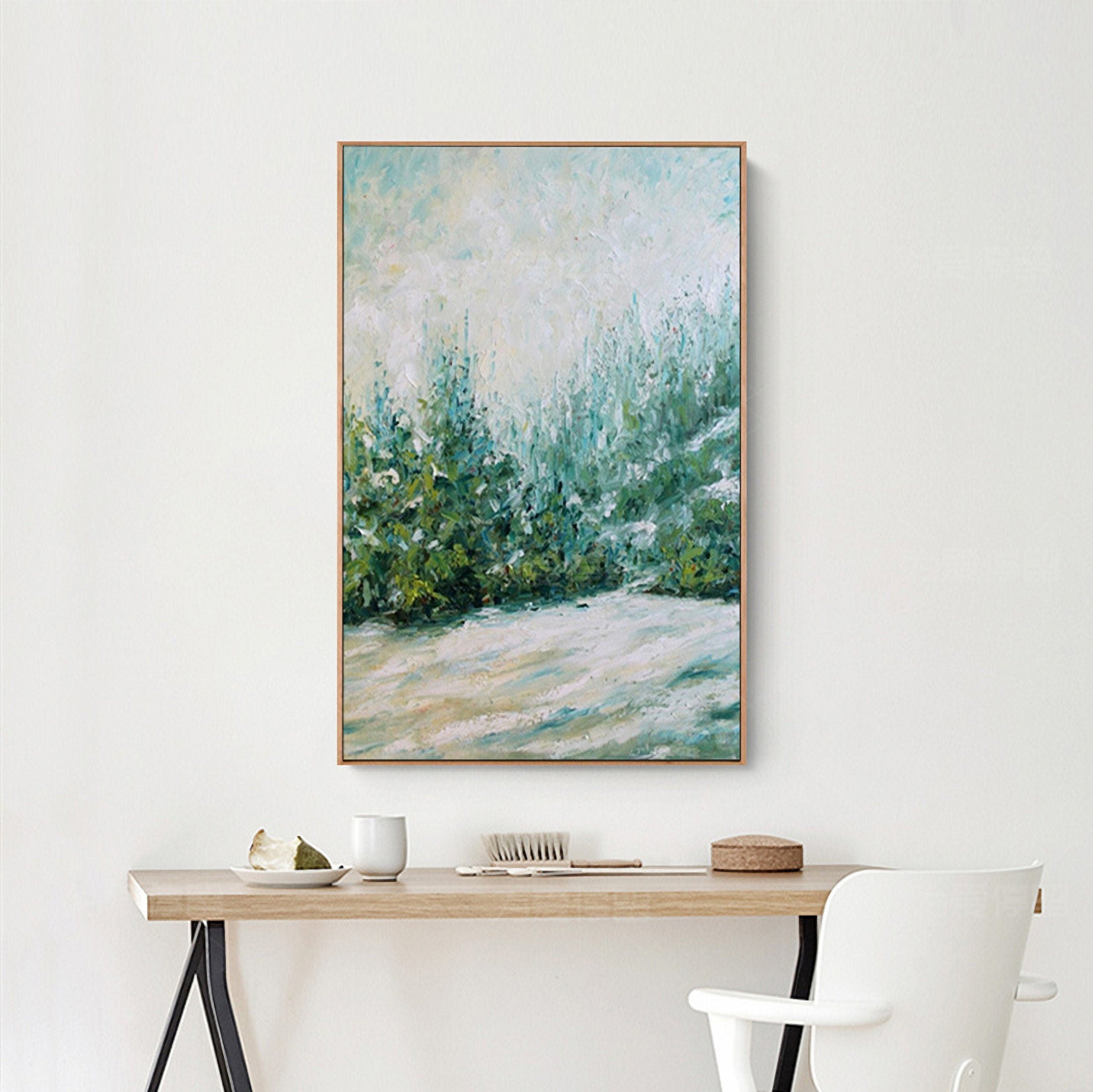 Landscape Oil Painting On Canvas Textured Tree Abstract Contemporary Art Wall Paintings Handmade Painting Home Office…