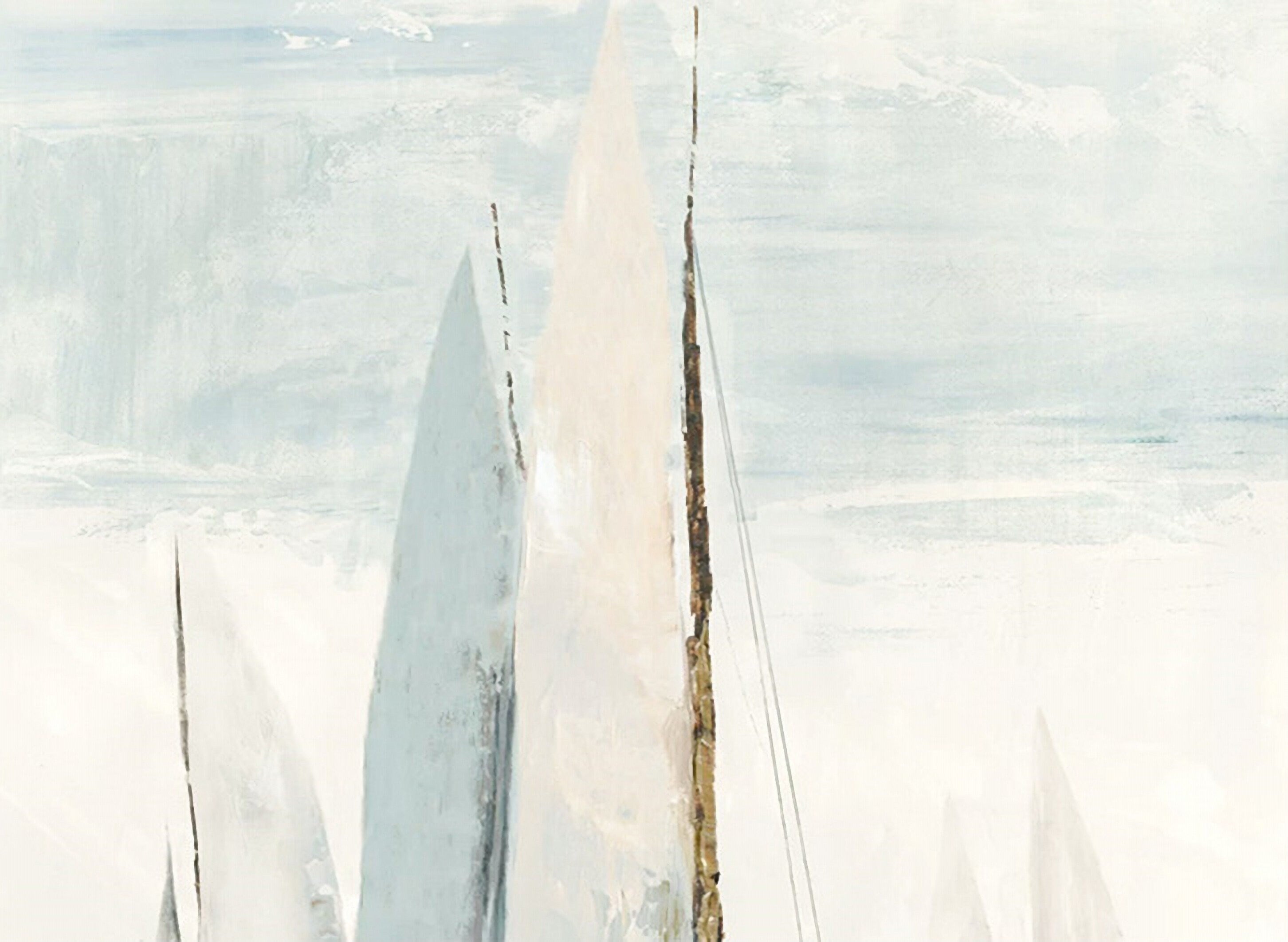 Sailing Boat In Ocean Painting Canvas Nautical Wall Art Unframed Modern Picture Hanging For Office Living Room artwork 20*28…