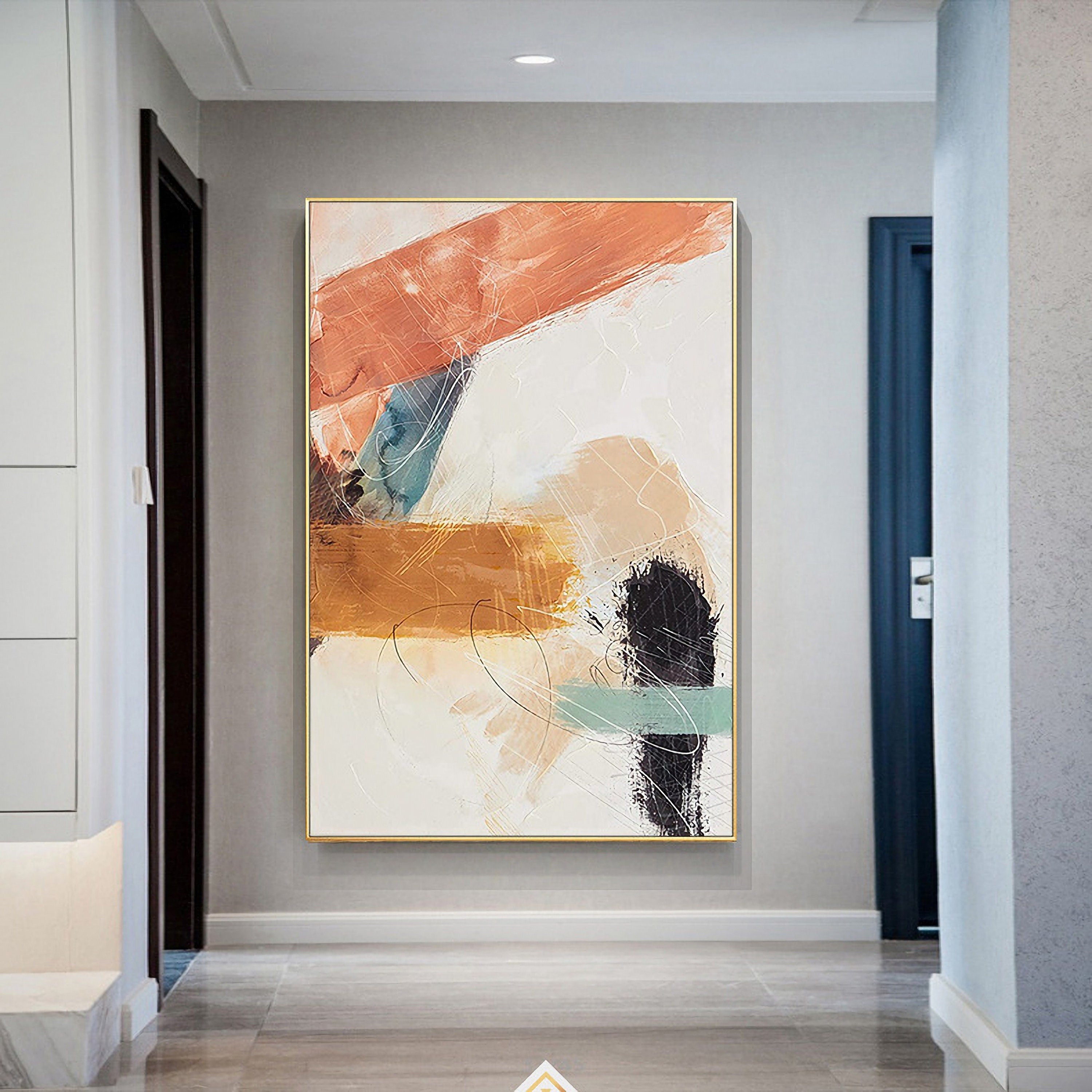 Canvas Wall Art Abstract Colorful Painting Artwork for Home Unframed Oil Painting - 24x32 inches