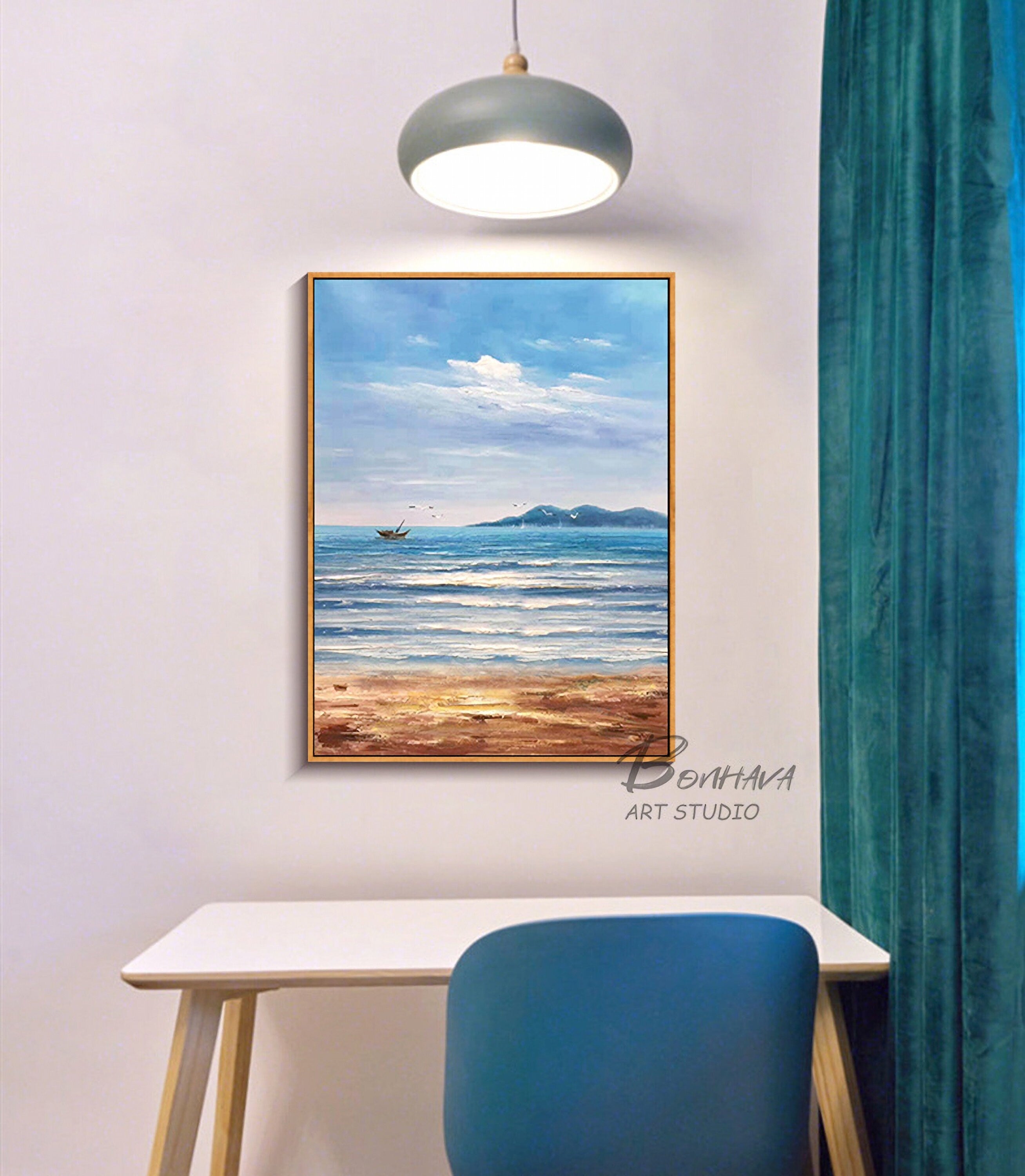 Wall Art Sea Water Natural Scenery Painting on Canvas Canvas Paintings for Home Decorations Wall Decor