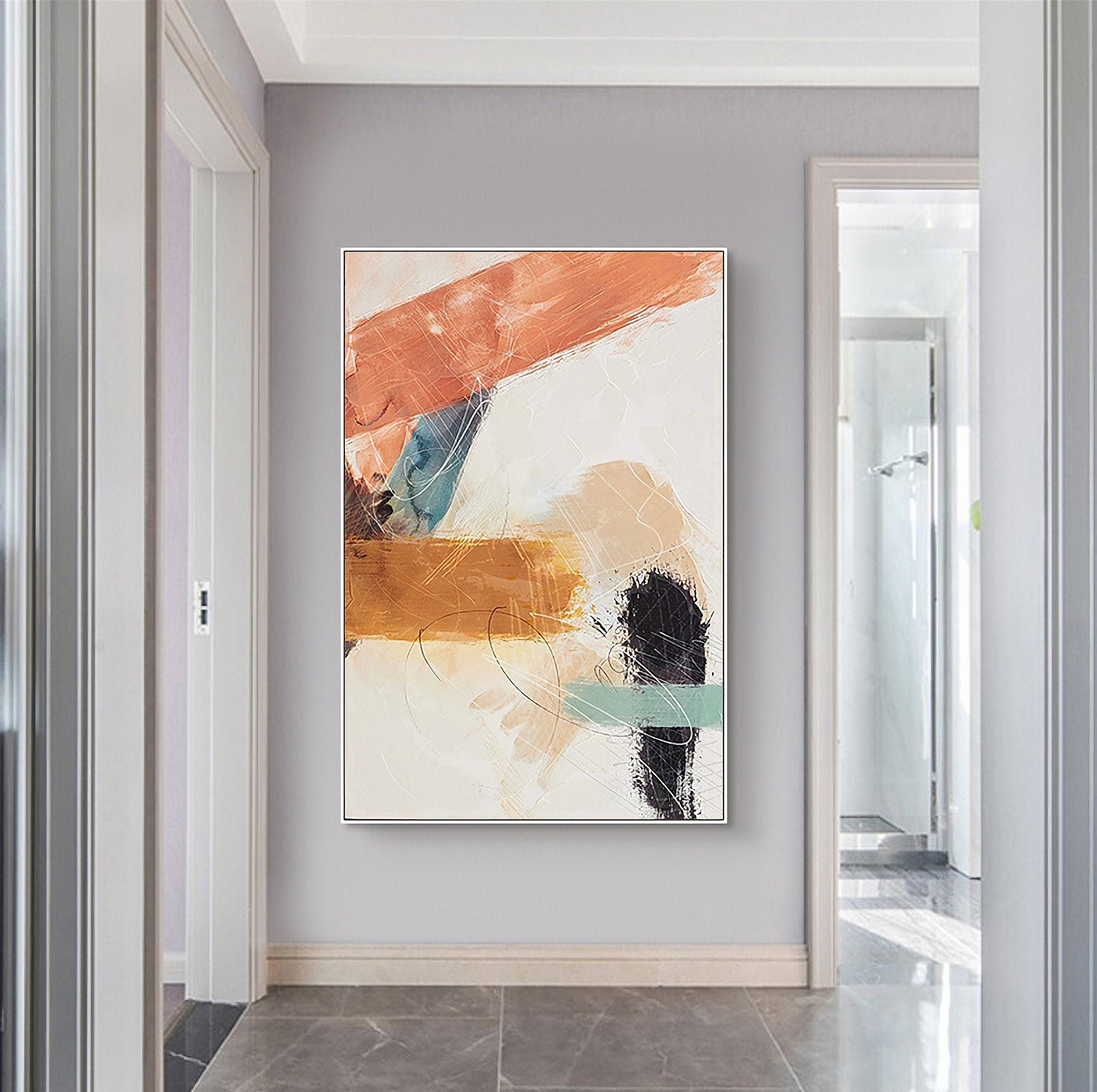 Canvas Wall Art Abstract Colorful Painting Artwork for Home Unframed Oil Painting - 24x32 inches