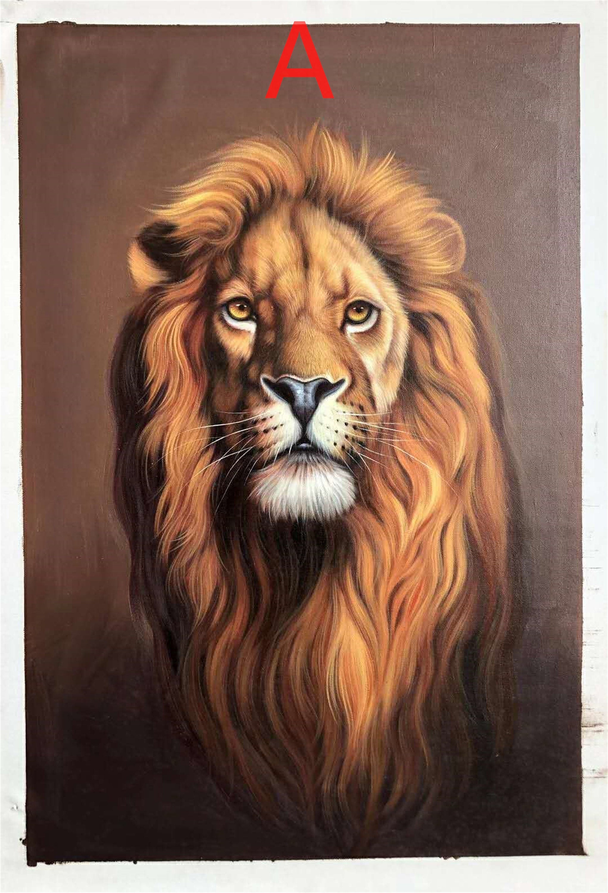 Pure handmade oil painting animal living room large bedroom dining room decorative painting24x36inch