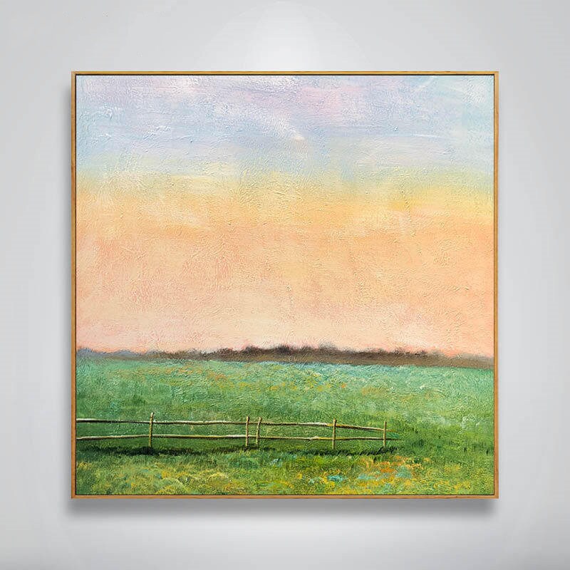 Extra Large Wall Art Landscape, Landscape Painting Countryside, Abstract Landscape Wall Art, Landscape Canvas Art Abstract