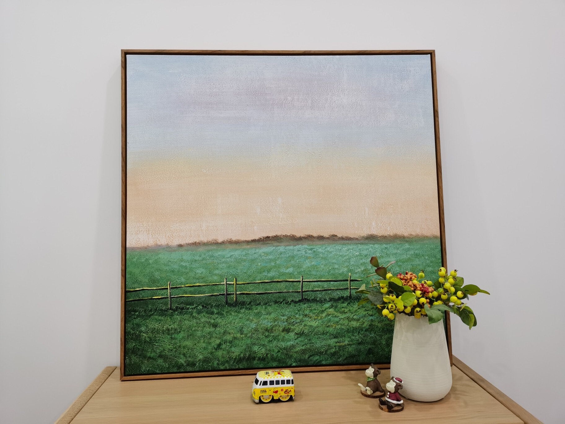 Extra Large Wall Art Landscape, Landscape Painting Countryside, Abstract Landscape Wall Art, Landscape Canvas Art Abstract