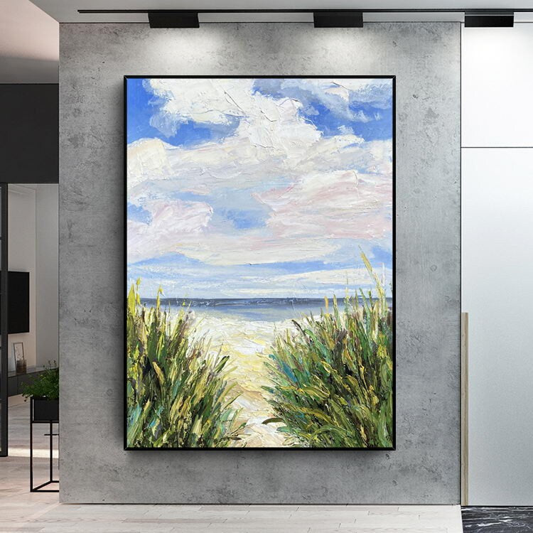 Extra Large Landscape Oil Painting on Canvas, Original Abstract Landscape Canvas Art, Modern Impressionist Artwork for…