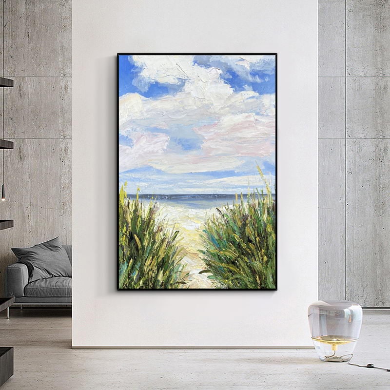 Extra Large Landscape Oil Painting on Canvas, Original Abstract Landscape Canvas Art, Modern Impressionist Artwork for…