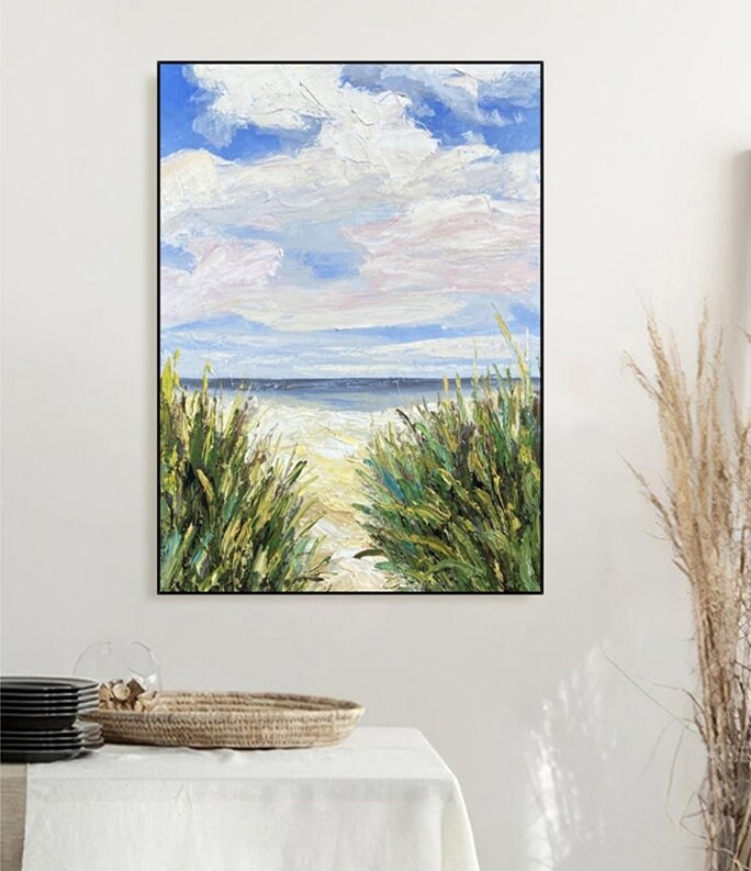 Extra Large Landscape Oil Painting on Canvas, Original Abstract Landscape Canvas Art, Modern Impressionist Artwork for…
