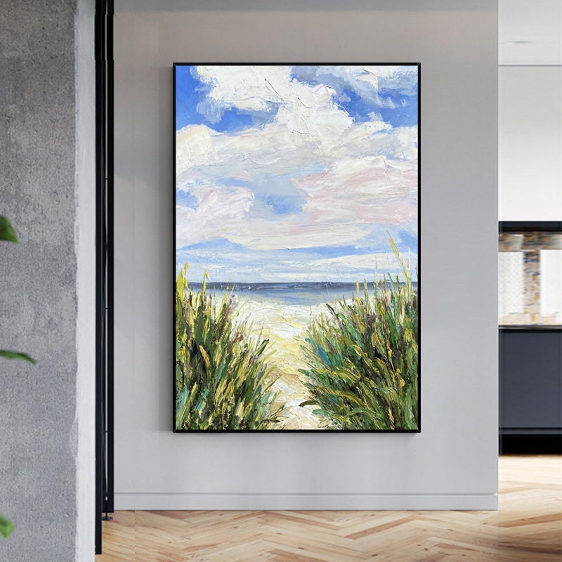 Extra Large Landscape Oil Painting on Canvas, Original Abstract Landscape Canvas Art, Modern Impressionist Artwork for…