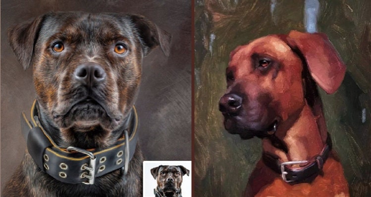 Hand-painted Custom Painting from Photo, Personalized Portrait Painting, Photo to Painting Canvas, Pet Portrait, Customized…