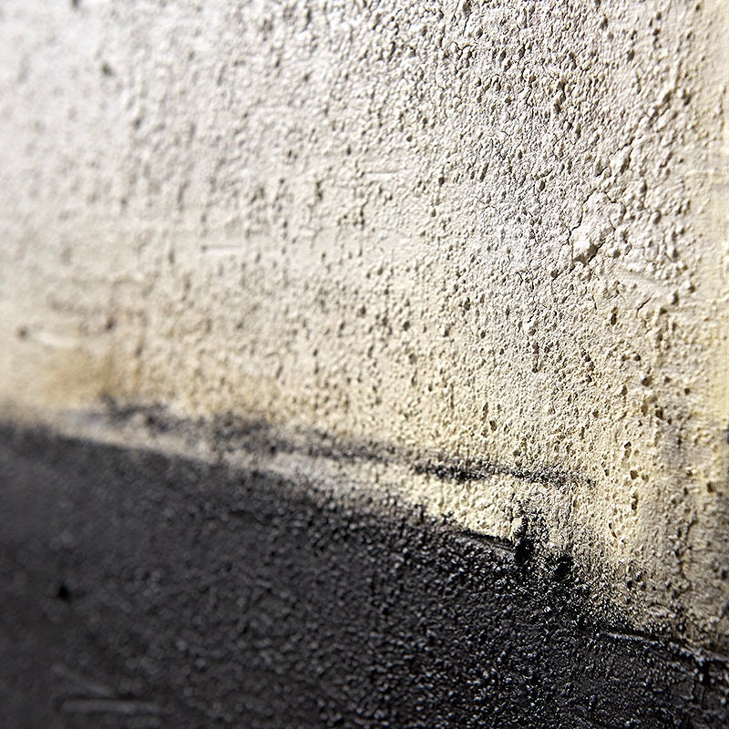 Original Beige and Black Wall Art, Modern Abstract Painting on Canvas, Large Textured Canvas Painting