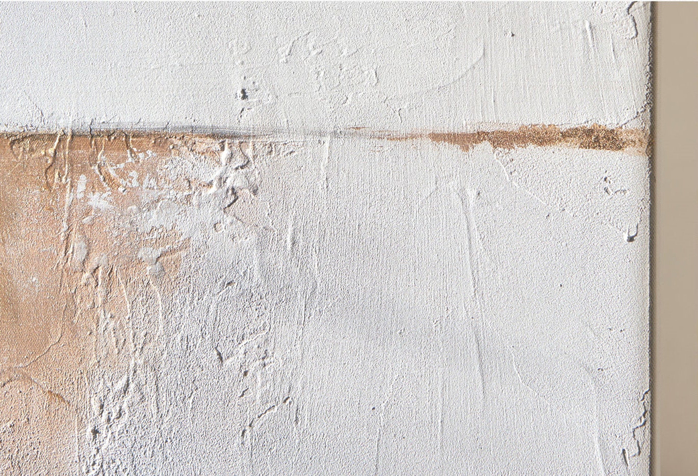 White and Gold Abstract Canvas Art, Extra Large Canvas Wall Art, Original Oil Painting on Canvas, Mimimalist Textured Art