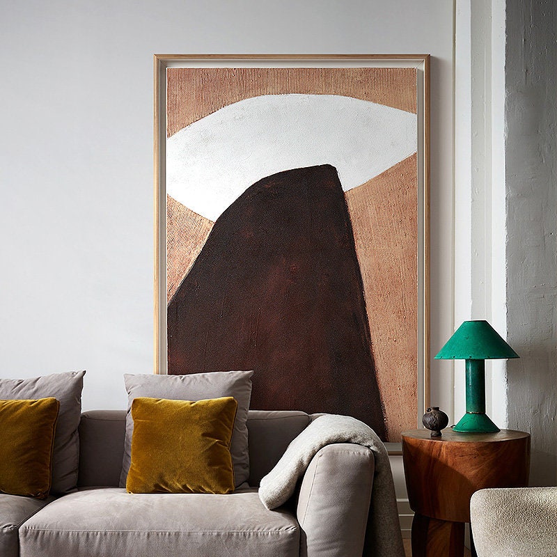 Original Canvas Wall Art, Large Abstract Painting on Canvas, Modern Minimalist Oil Painting, Textured Art for Bedroom