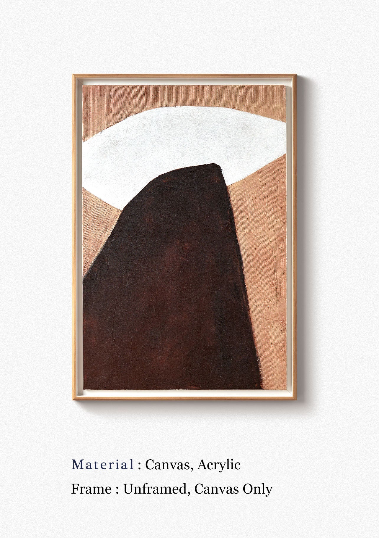 Original Canvas Wall Art, Large Abstract Painting on Canvas, Modern Minimalist Oil Painting, Textured Art for Bedroom