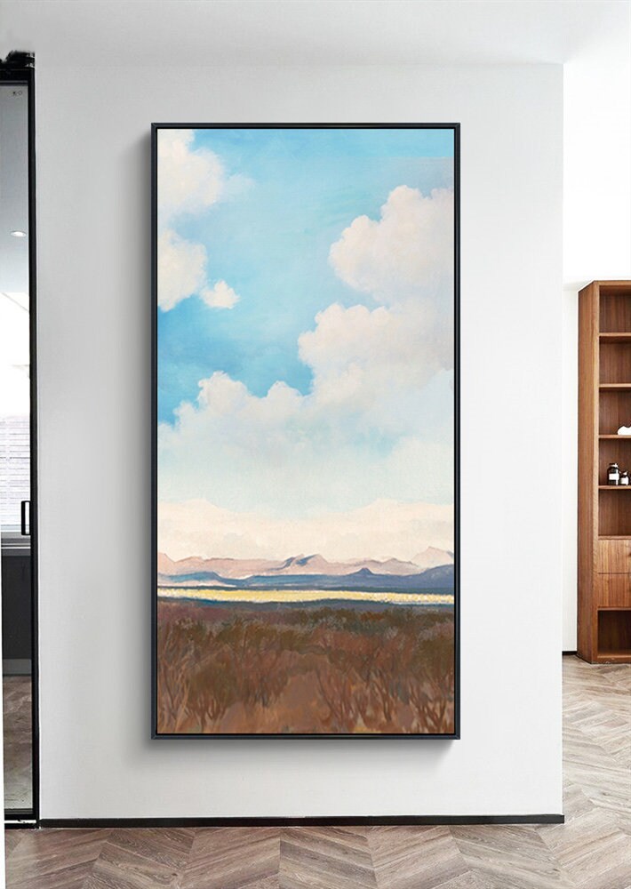 Abstract Landscape Painting on Canvas, Original Painting Landscape, Abstract Canvas Art, Large Landscape Wall Art