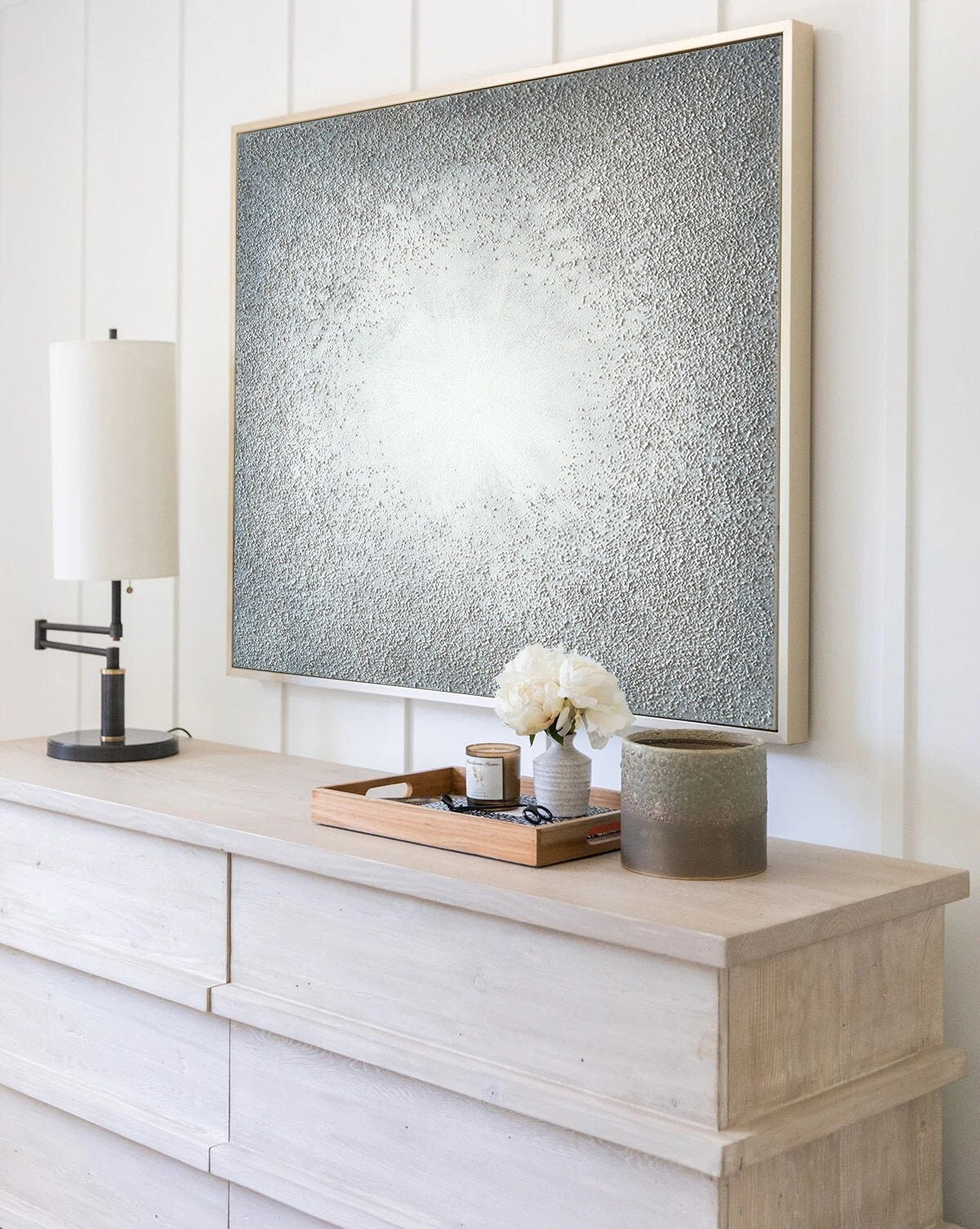 Original Grey Canvas Painting, Textured Painting on Canvas, Square Abstract Wall Art, Art for Living Room Bedroom Home