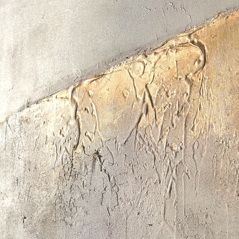 White and Gold Abstract Canvas Art, Extra Large Canvas Wall Art, Original Oil Painting on Canvas, Mimimalist Textured Art